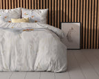 Dekbedovertrek microvezel Orchid wit 240 x 220 cm, met 2 kussenslopen 60 x 70 cm