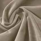 Dekbedovertrek fluweel polyester taupe 140 x 220 cm, met kussensloop en drukknopen