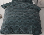 Dekbedovertrek micropercale Wavey geometrisch patroon 240 x 220 cm, met kussenslopen 60 x 70 cm