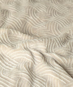 Dekbedovertrek flanel Art beige 140 x 220 cm voor de slaapkamer