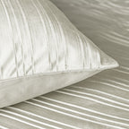 Dekbedovertrek fluweel polyester effen beige 200 x 220 cm, met 2 kussenslopen