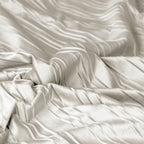 Dekbedovertrek velvet fluweel beige effen 240 x 220 cm, met 2 kussenslopen