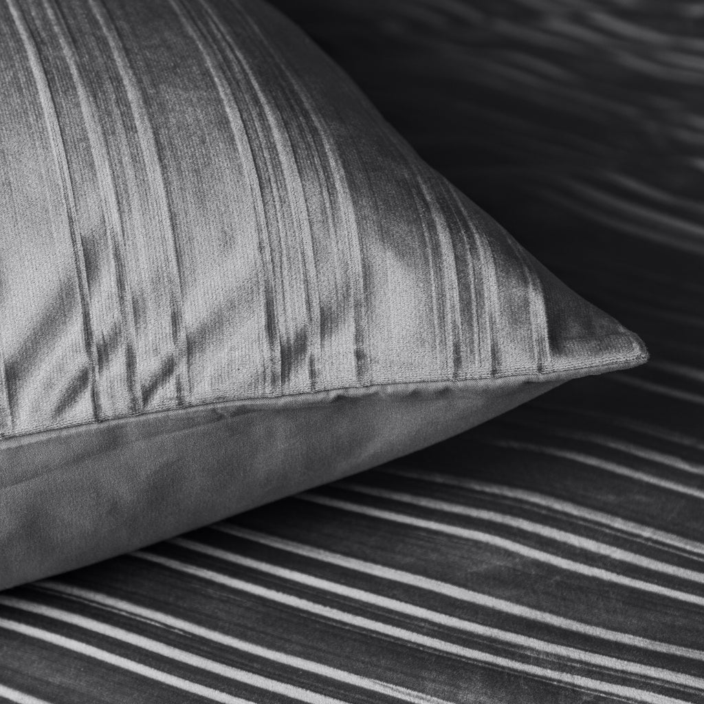 Dekbedovertrek fluweel zwart 140 x 220 cm, met 1 kussensloop, velvet met micropercal onderzijde