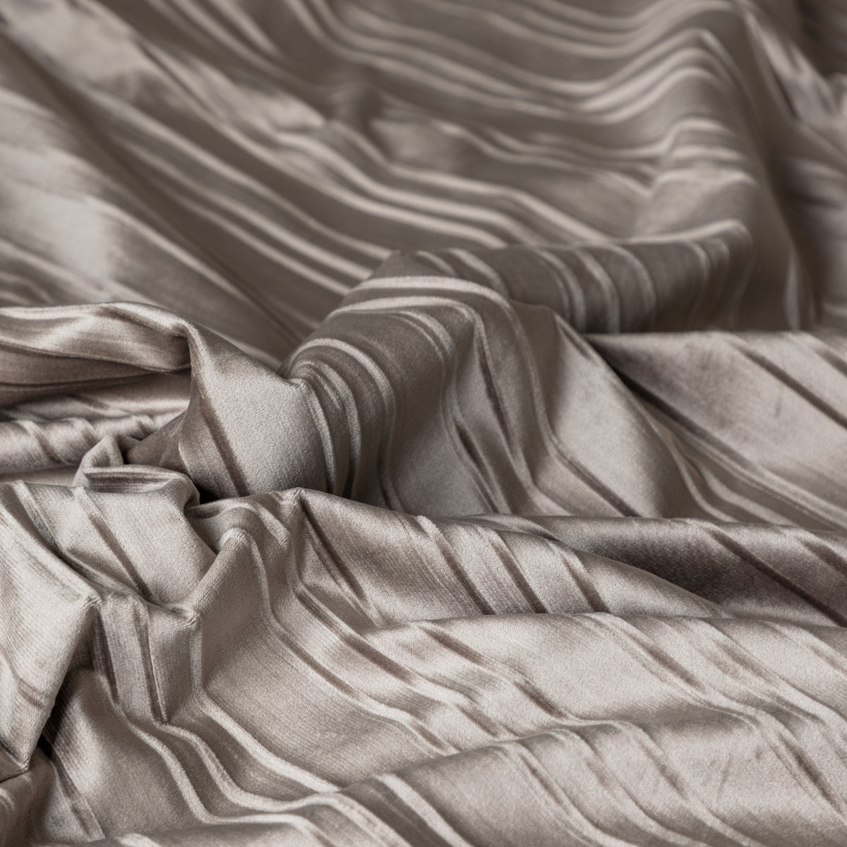 Dekbedovertrek fluweel taupe/grijs 140 x 220 cm, met 1 kussensloop voor de slaapkamer
