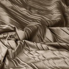 Dekbedovertrek fluweel taupe effen 140 x 220 cm, met 1 kussensloop voor de slaapkamer