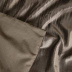 Dekbedovertrek fluweel effen taupe 240 x 220 cm, set met 2 kussenslopen 60 x 70 cm voor de slaapkamer