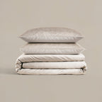 Dekbedovertrek fluweel velvet crème 240 x 220 cm, met 2 kussenslopen 60 x 70 cm