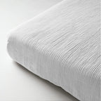 Hoeslaken katoen mousseline wit 90 x 200 cm, hoekhoogte 40 cm, voor matras en boxspring