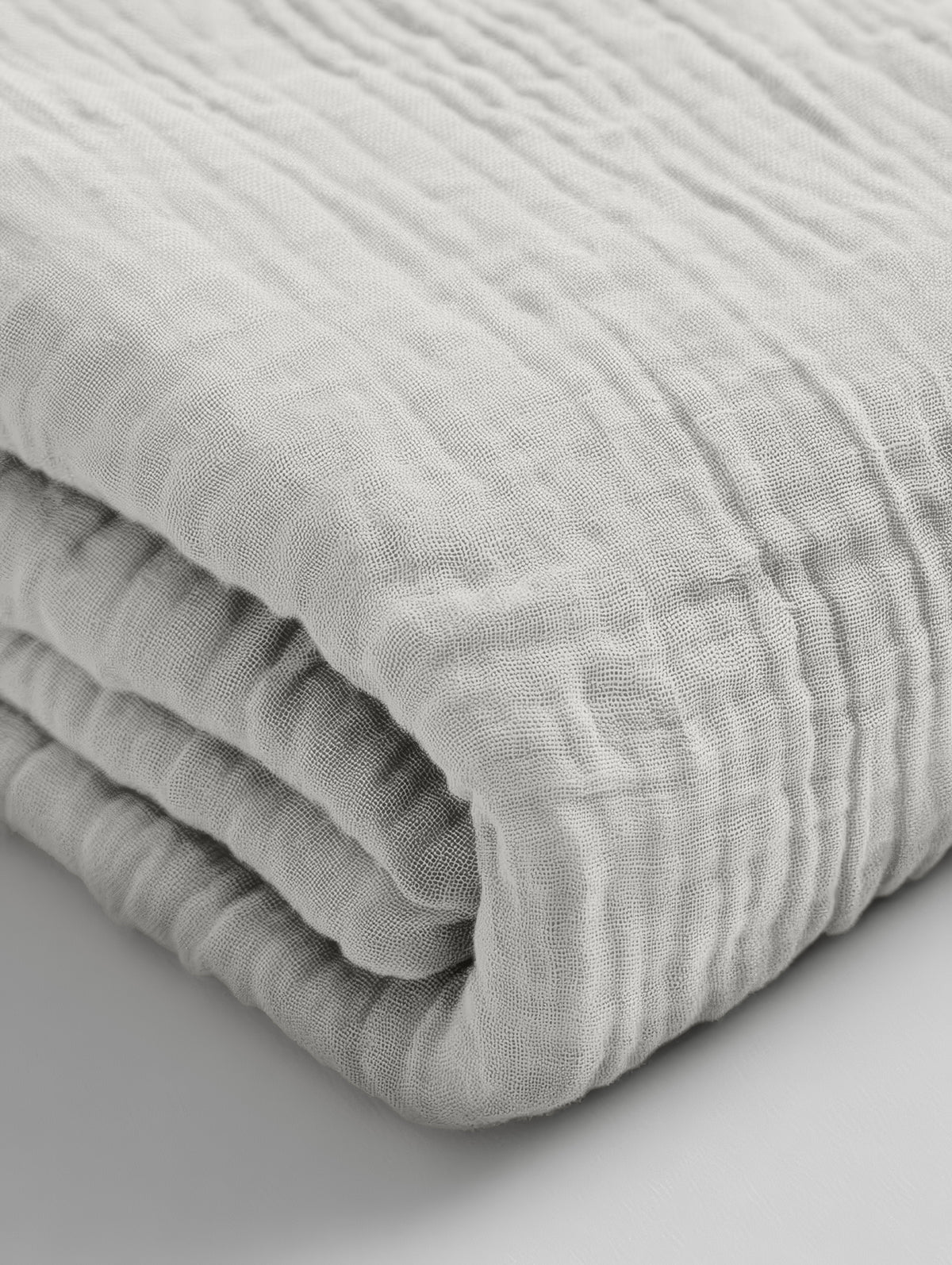 Hoeslaken katoen mousseline crème 140 x 200 cm, hoekhoogte 30 cm, voor matras en boxspring