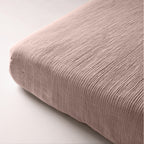 Hoeslaken katoen mousseline blushroze 180 x 200 cm, hoekhoogte 30 cm, slaapkamer
