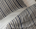 Dekbedovertrek katoen Regatta gestreept blauw 140 x 220 cm, met 1 kussensloop 60 x 70 cm