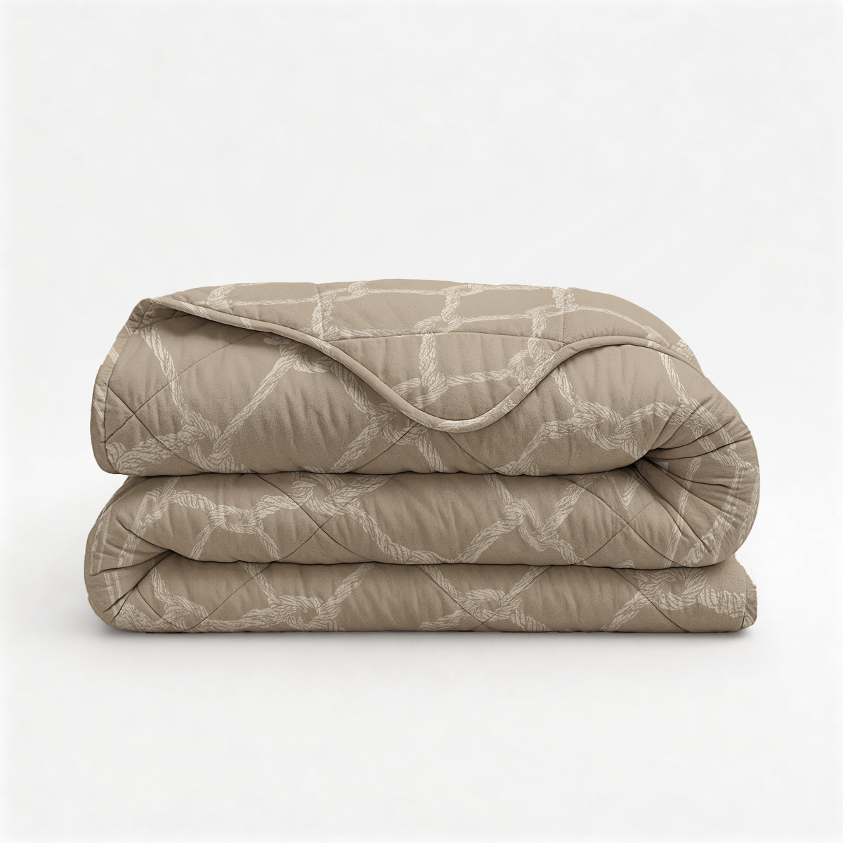 Lazy dekbed all-in-one polyester microvezel Venzo zand 140 x 220 cm, met 1 kussensloop 60 x 70 cm