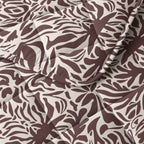 Lazy dekbed 2-in-1 polyester microvezel Denzo rood/bruin/wit 140 x 220 cm, met kussensloop 60 x 70 cm