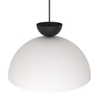 Hanglamp gepoedercoat staal Lunaro industrieel wit met zwart Ø 40 cm, verstelbare ophanging voor eettafel en woonkamer