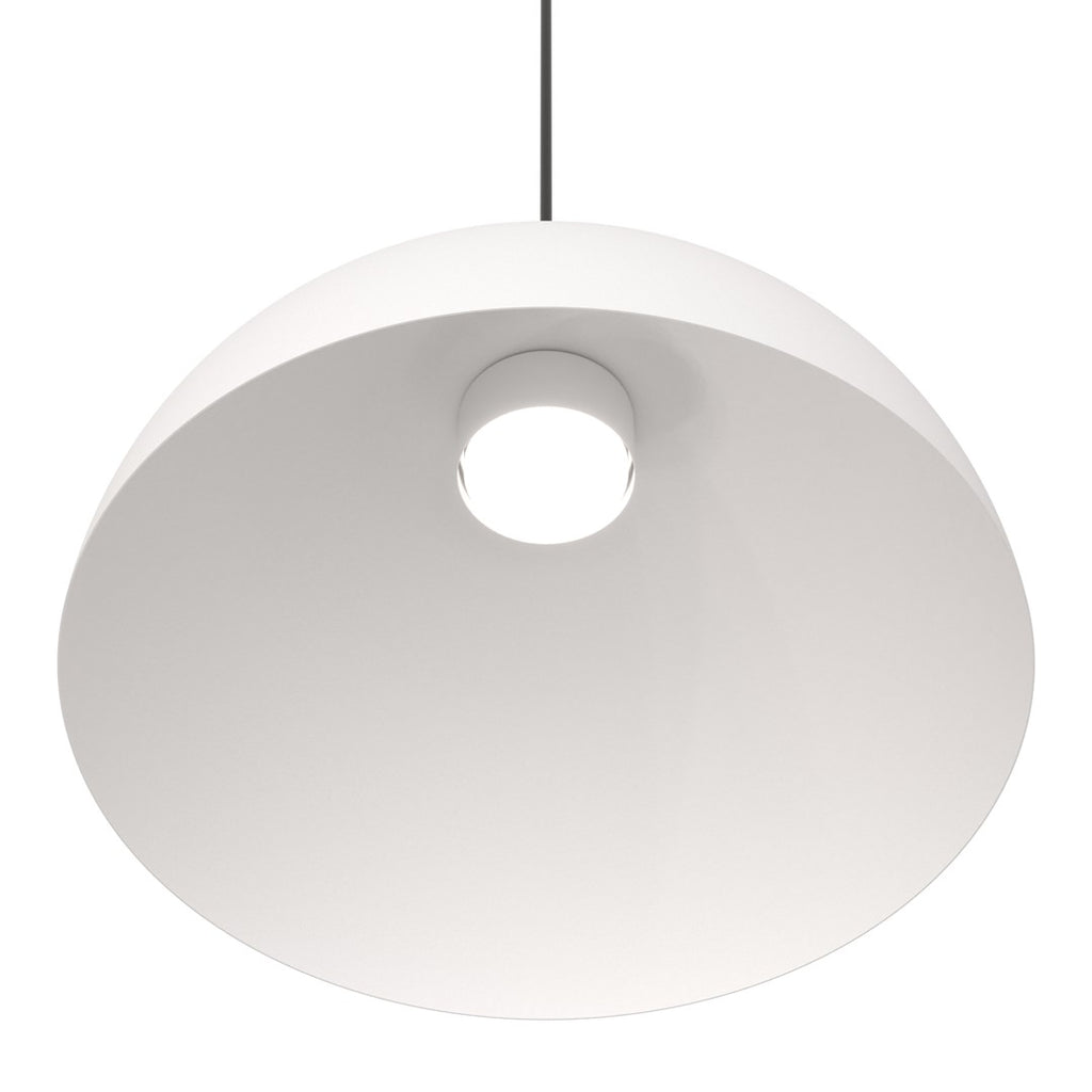 Hanglamp gepoedercoat staal Lunaro industrieel wit met zwart Ø 40 cm, verstelbare ophanging voor eettafel en woonkamer