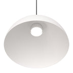 Hanglamp gepoedercoat staal Lunaro industrieel wit met zwart Ø 40 cm, verstelbare ophanging voor eettafel en woonkamer