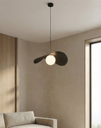 Hanglamp gepoedercoat staal en glas, Ritual, zwart, 40 x 40 cm, 1 lichtpunt voor eettafel en woonkamer