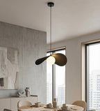 Hanglamp gepoedercoat staal en glas, Ritual, zwart, 40 x 40 cm, 1 lichtpunt voor eettafel en woonkamer