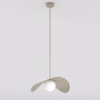 Hanglamp staal glas Ritual modern beige 40 x 40 cm, G9-fitting voor eettafel, woonkamer of slaapkamer