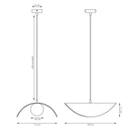 Hanglamp staal glas Ritual modern beige 40 x 40 cm, G9-fitting voor eettafel, woonkamer of slaapkamer