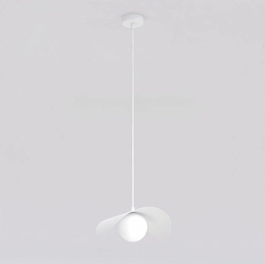Hanglamp gepoedercoat staal en glas modern Ritual, wit – 30 x 30 cm, voor woonkamer, slaapkamer en eetruimte