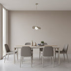 Hanglamp gepoedercoat staal en glas Ritueel, modern, mokka, Ø 30 cm, 1 fitting G9, voor eettafel of woonkamer