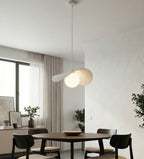 Hanglamp gepoedercoat staal en glas modern Ritual, wit – 30 x 30 cm, voor woonkamer, slaapkamer en eetruimte