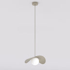 Hanglamp gepoedercoat staal en glas Ritueel, modern, mokka, Ø 30 cm, 1 fitting G9, voor eettafel of woonkamer