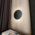 Wandlamp gepoedercoat staal minimalistisch zwart, 30 x 30 cm, voor trap, gang en entree