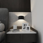 Wandlamp Fold gepoedercoat staal modern zwart 20 x 14 cm, G9 fitting voor trap, gang en entree