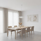 Hanglamp gepoedercoat staal Babel, Scandinavisch, wit, 30 cm, 1 fitting, voor eettafel of keukeneiland