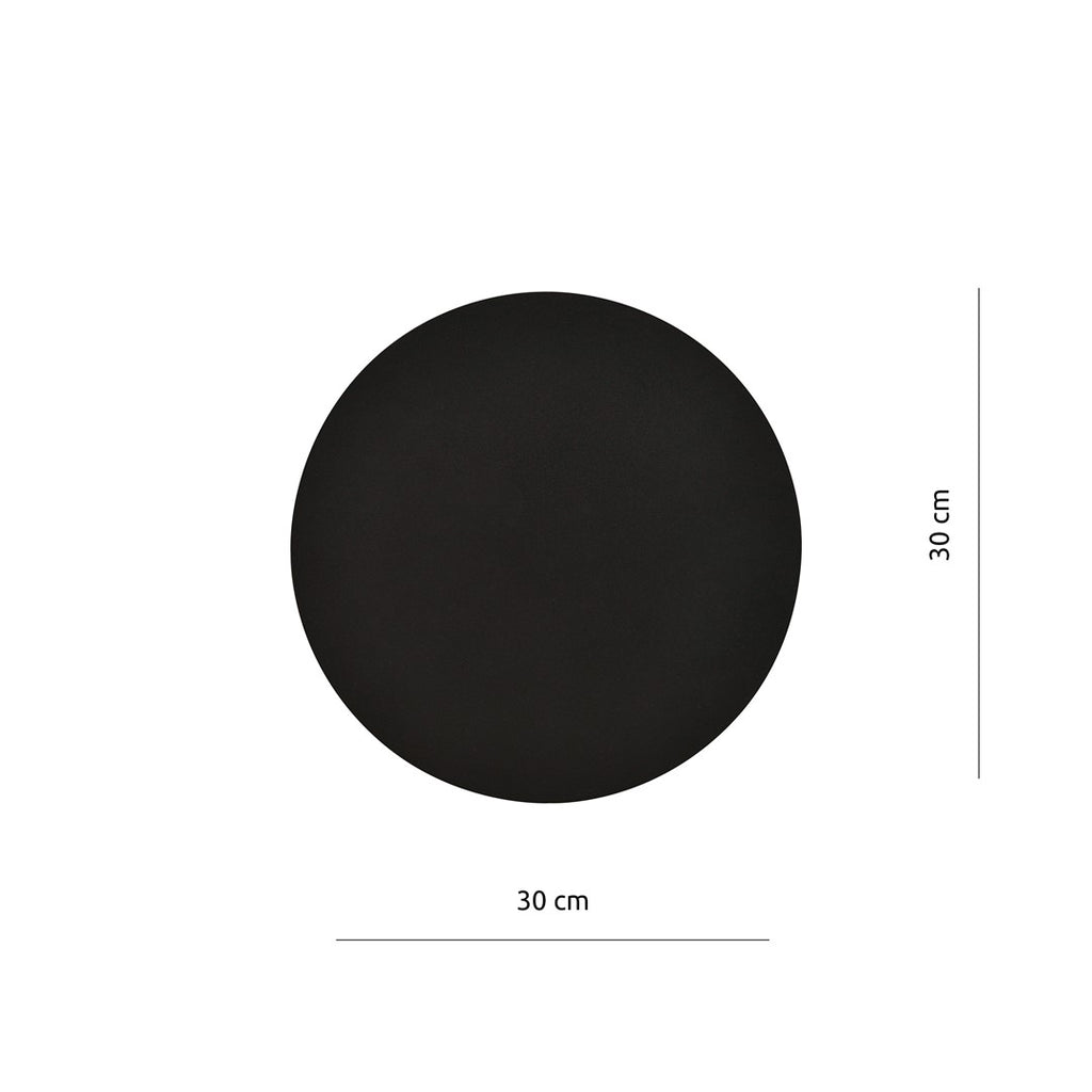 Wandlamp gepoedercoat staal minimalistisch zwart, 30 x 30 cm, voor trap, gang en entree
