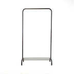 Kledingrek metaal zwart met open frame en onderrail – 80 x 40 x 150 cm, voor kleding en woonaccessoires