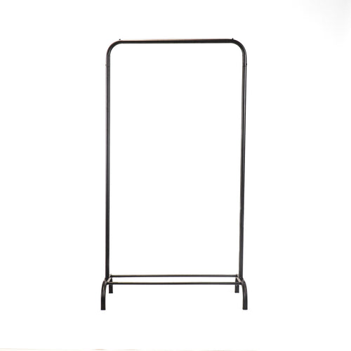 Kledingrek metaal zwart met open frame en onderrail – 80 x 40 x 150 cm, voor kleding en woonaccessoires