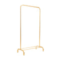 Kledingrek metaal goudkleurig 80 x 40 x 150 cm, voor kleding in huis of showroom