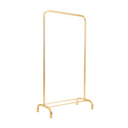 Kledingrek metaal goudkleurig 80 x 40 x 150 cm, voor kleding in huis of showroom