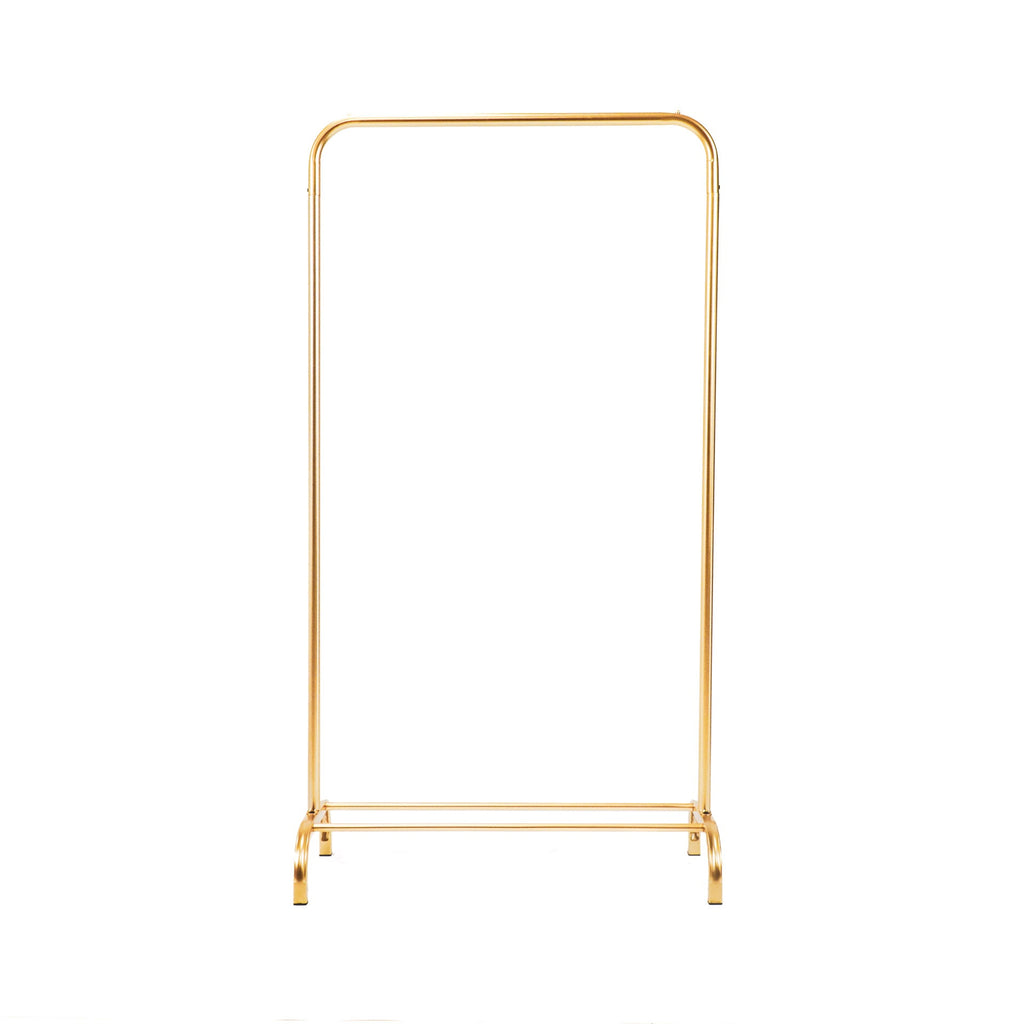 Kledingrek metaal goudkleurig 80 x 40 x 150 cm, voor kleding in huis of showroom