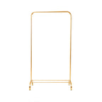 Kledingrek metaal goudkleurig 80 x 40 x 150 cm, voor kleding in huis of showroom