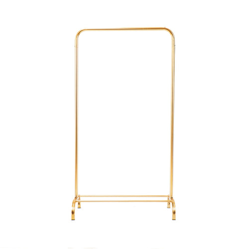 Kledingrek metaal goudkleurig 80 x 40 x 150 cm, voor kleding in huis of showroom