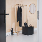 Kledingrek metaal goudkleurig 80 x 40 x 150 cm, voor kleding in huis of showroom