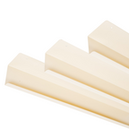 Wandplank metaal beige, set van 3 planken met opstaand randje 40, 50 en 60 cm