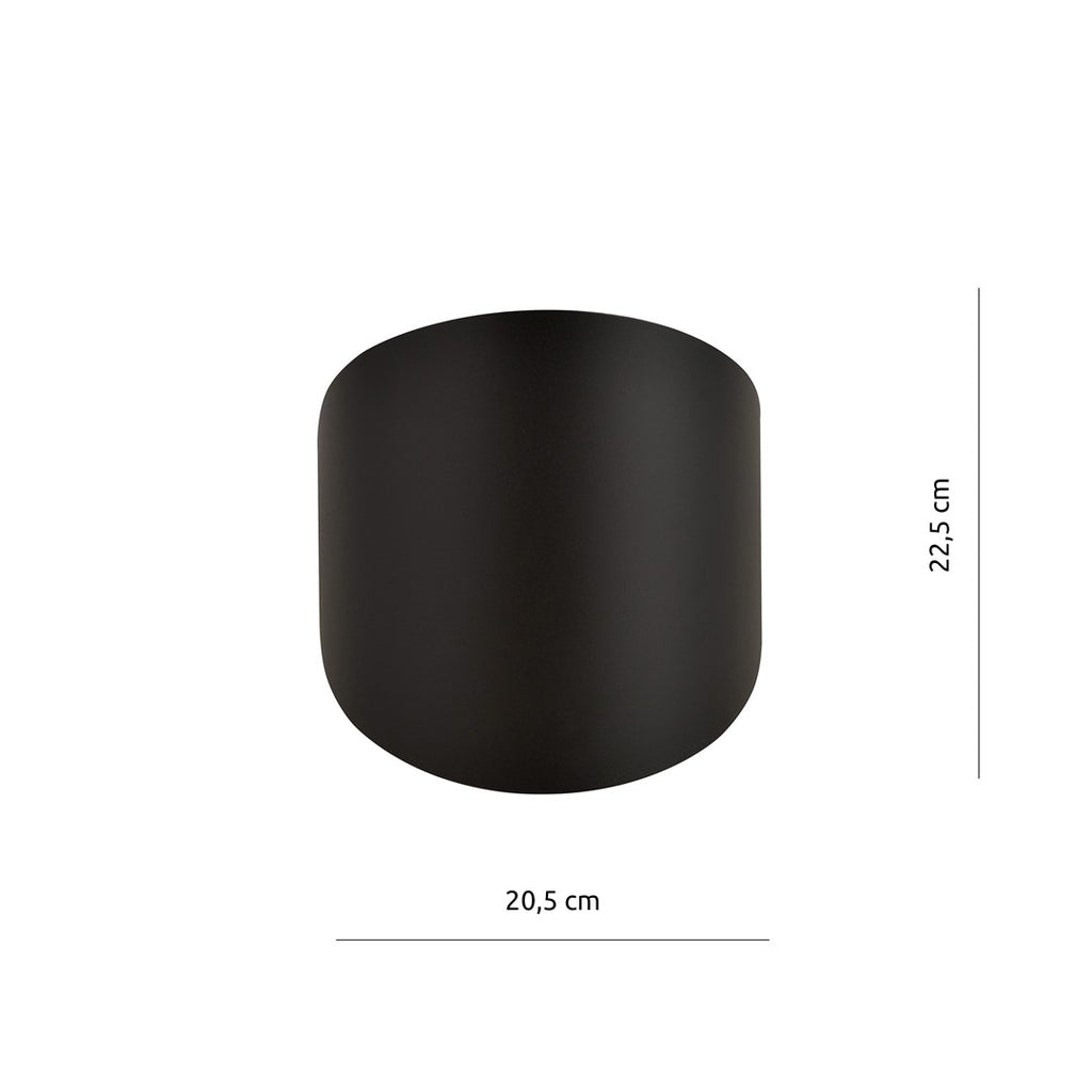 Wandlamp mat zwart gepoedercoat staal, minimalistisch, 20 x 22 cm, G9 fitting voor gang, trap en woonkamer