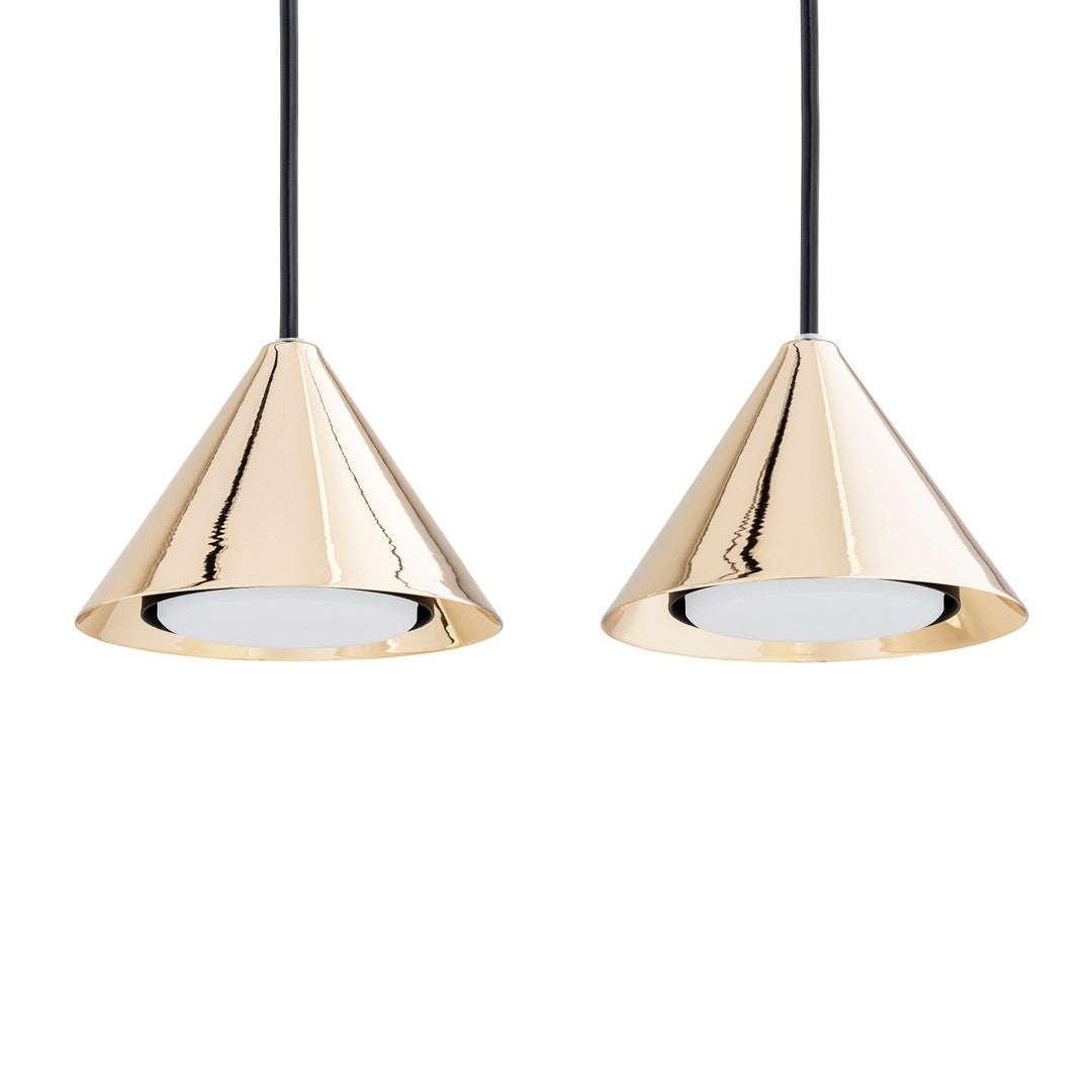 Hanglamp gepoedercoat staal Elit, minimalistisch, zwart en goud, 3 lichtpunten, 70 x 100 cm, woonkamer, eetkamer en hal