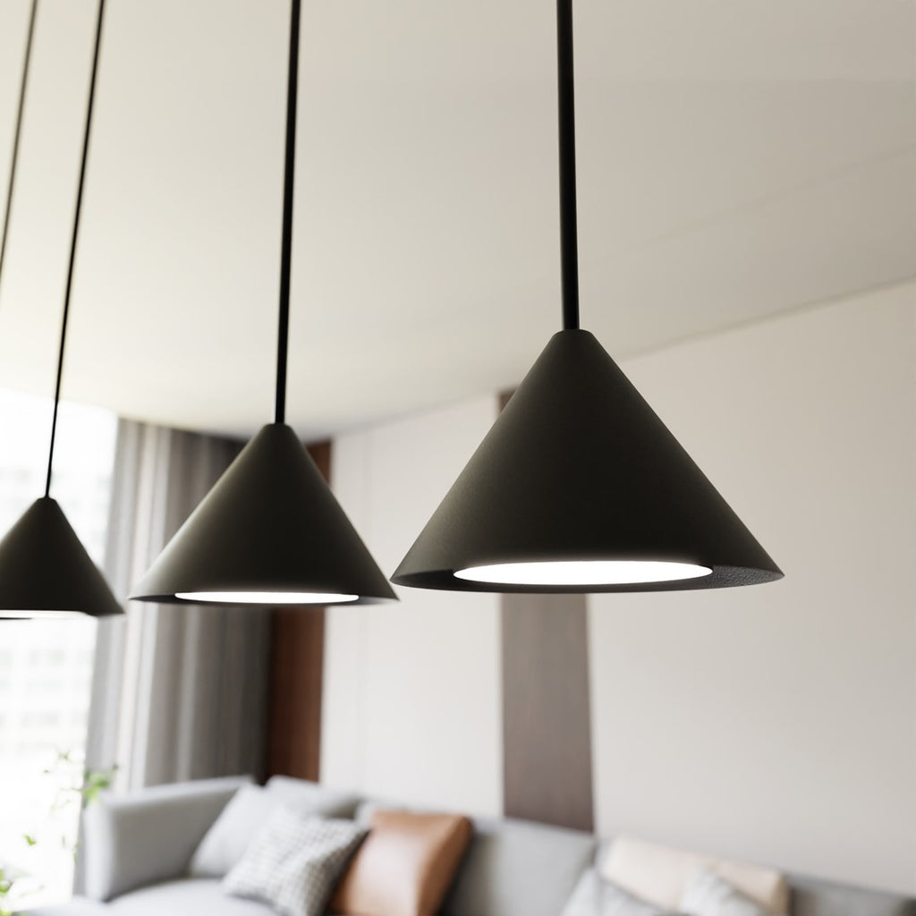 Hanglamp staal zwart minimalistisch Elit 3 lichtpunten, verstelbaar, 70 cm breed voor woonkamer, eetkamer en hal