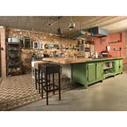 Barkruk kunstleer Skai wit met wit frame – 34 x 34 x 82 cm, voor bar, keuken en werkplek