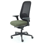 Bureaustoel ergonomisch Nora mesh groen Regain, 5D-armleggers en verstelbare lendensteun