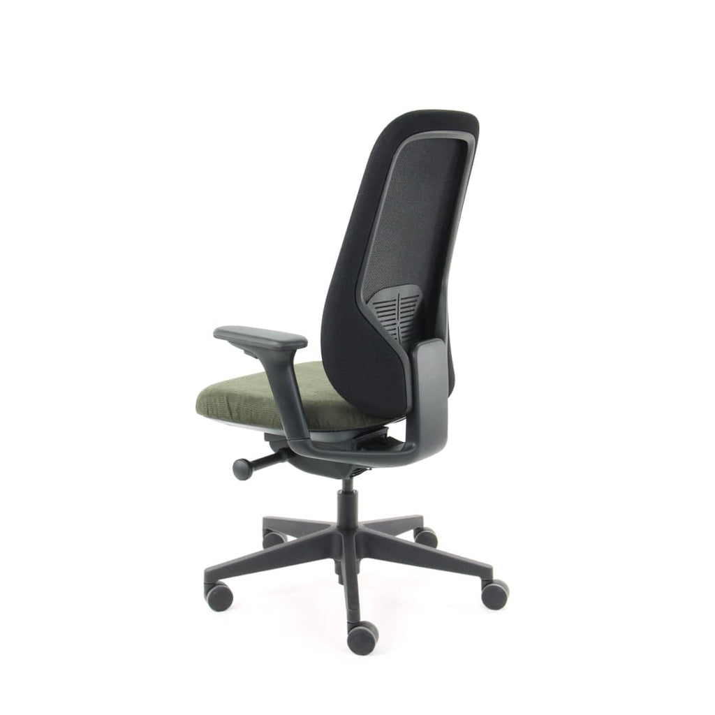 Bureaustoel ergonomisch Nora mesh groen Regain, 5D-armleggers en verstelbare lendensteun