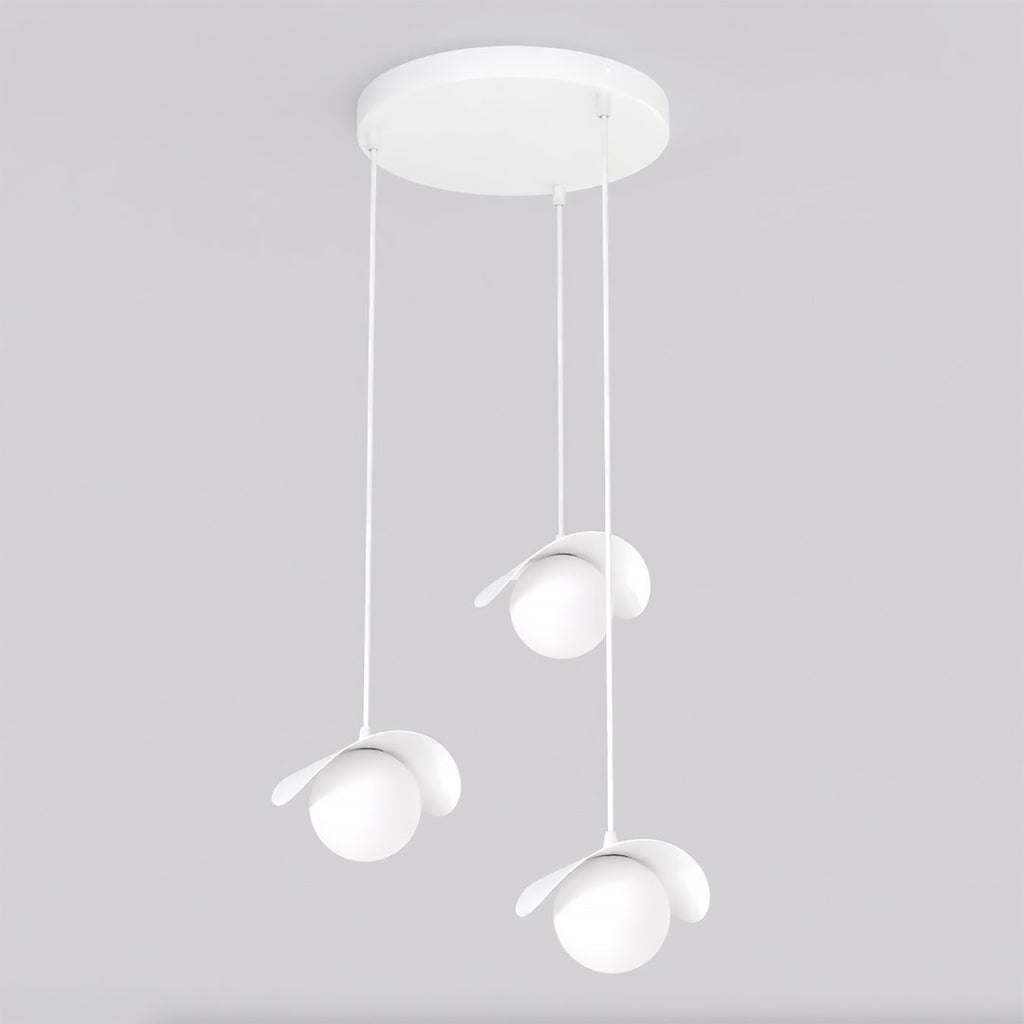 Hanglamp 3 lichts gepoedercoat staal Ritual modern wit Ø 40 cm, verstelbaar, voor kookeiland, hal of eettafel