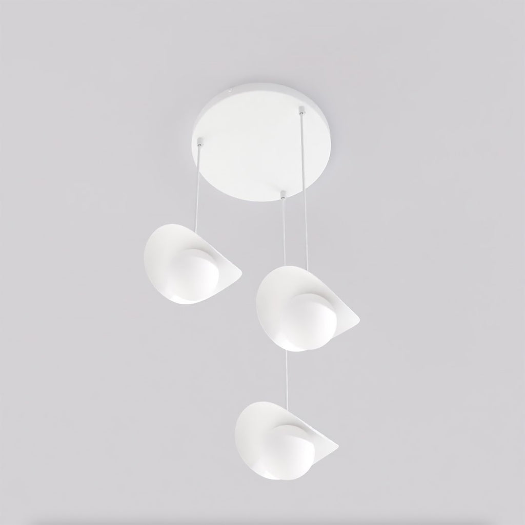 Hanglamp 3 lichts gepoedercoat staal Ritual modern wit Ø 40 cm, verstelbaar, voor kookeiland, hal of eettafel