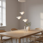 Hanglamp 3 lichts gepoedercoat staal Ritual modern wit Ø 40 cm, verstelbaar, voor kookeiland, hal of eettafel